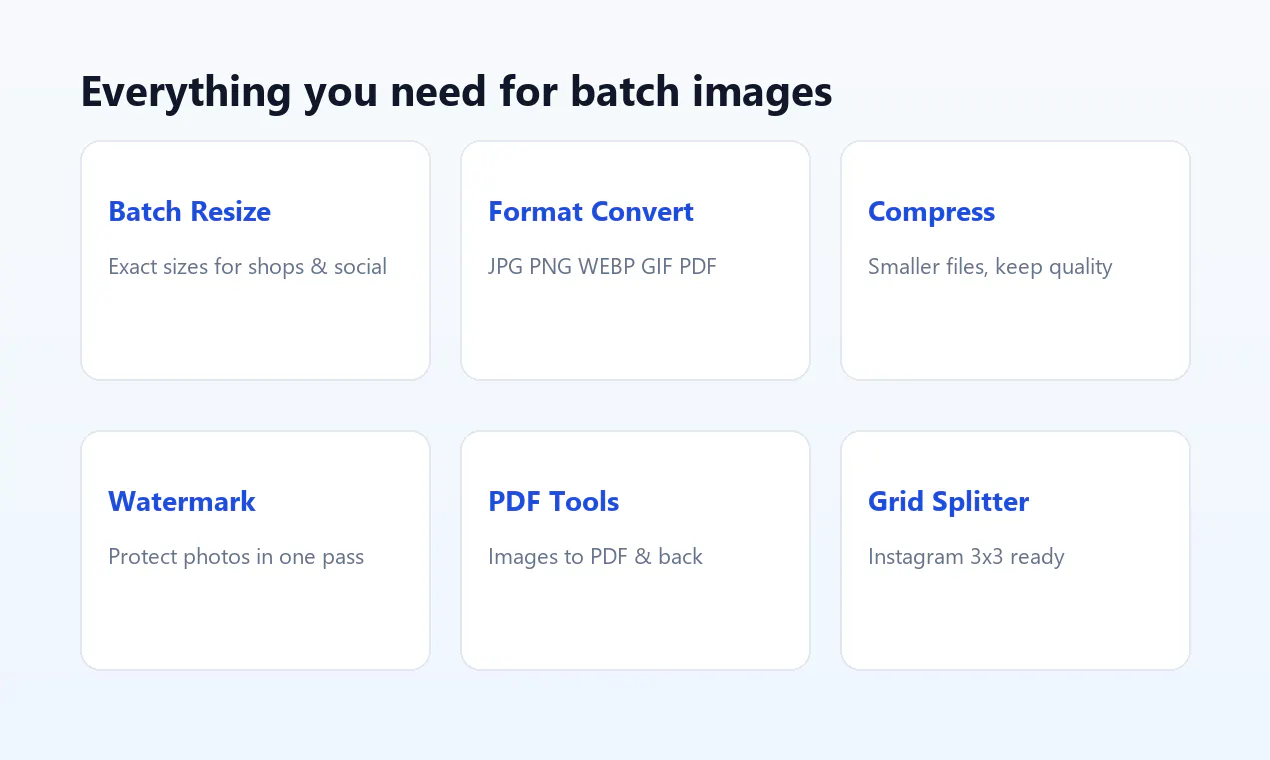 Free Online Batch Image Processing Tools gallery image