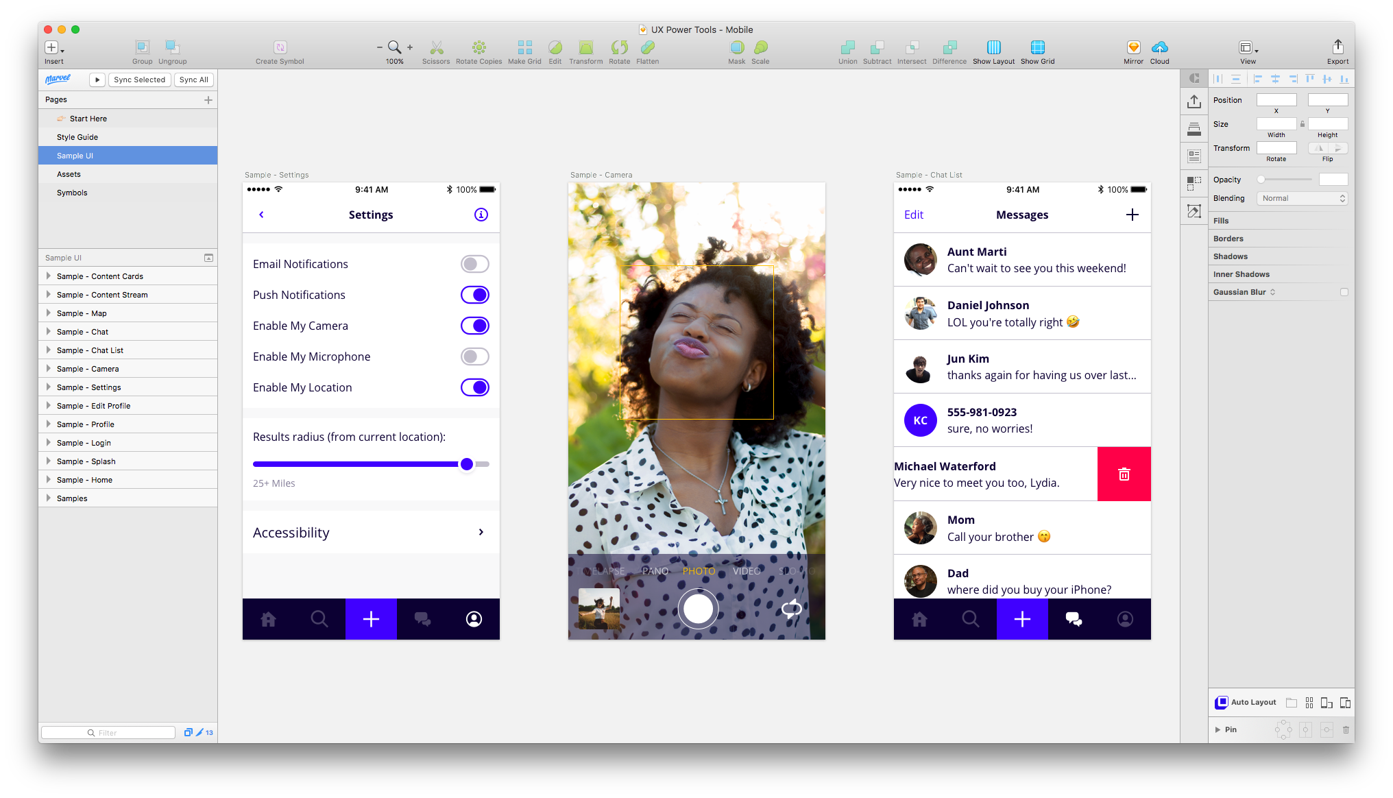 Sketch Mobile Design System by UX Power Tools gallery image