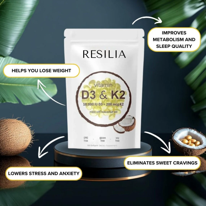 High-Potency Vitamin D3 & K2 Softgels - Product Hunt launch logo and brand identity