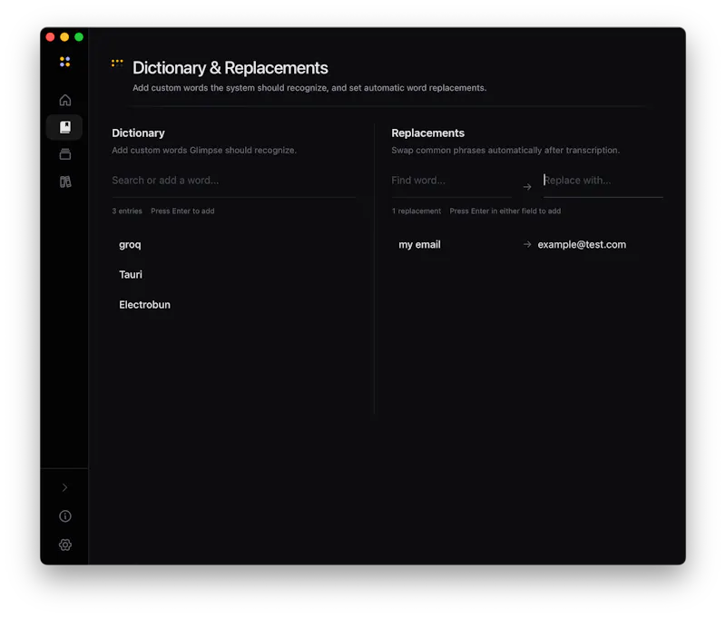 Glimpse 1.0 screenshot 2