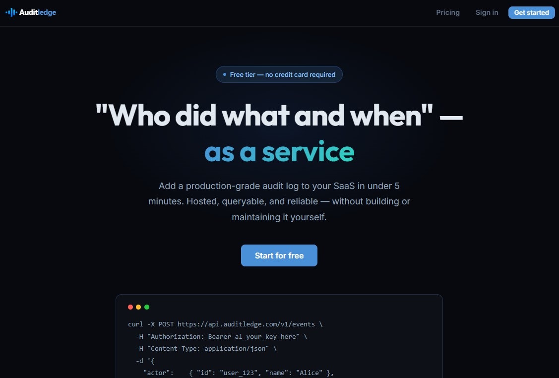 Auditledge gallery image