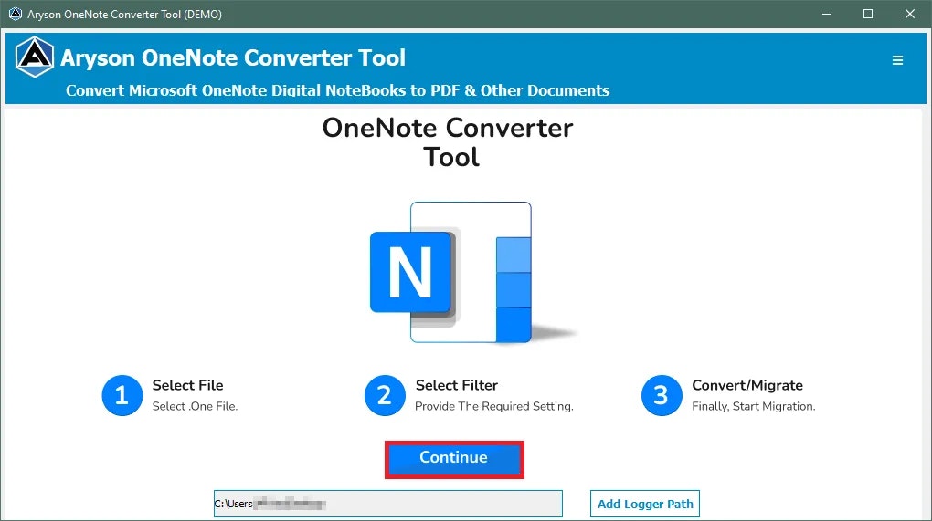 Инструмент Aryson OneNote Converter media 1