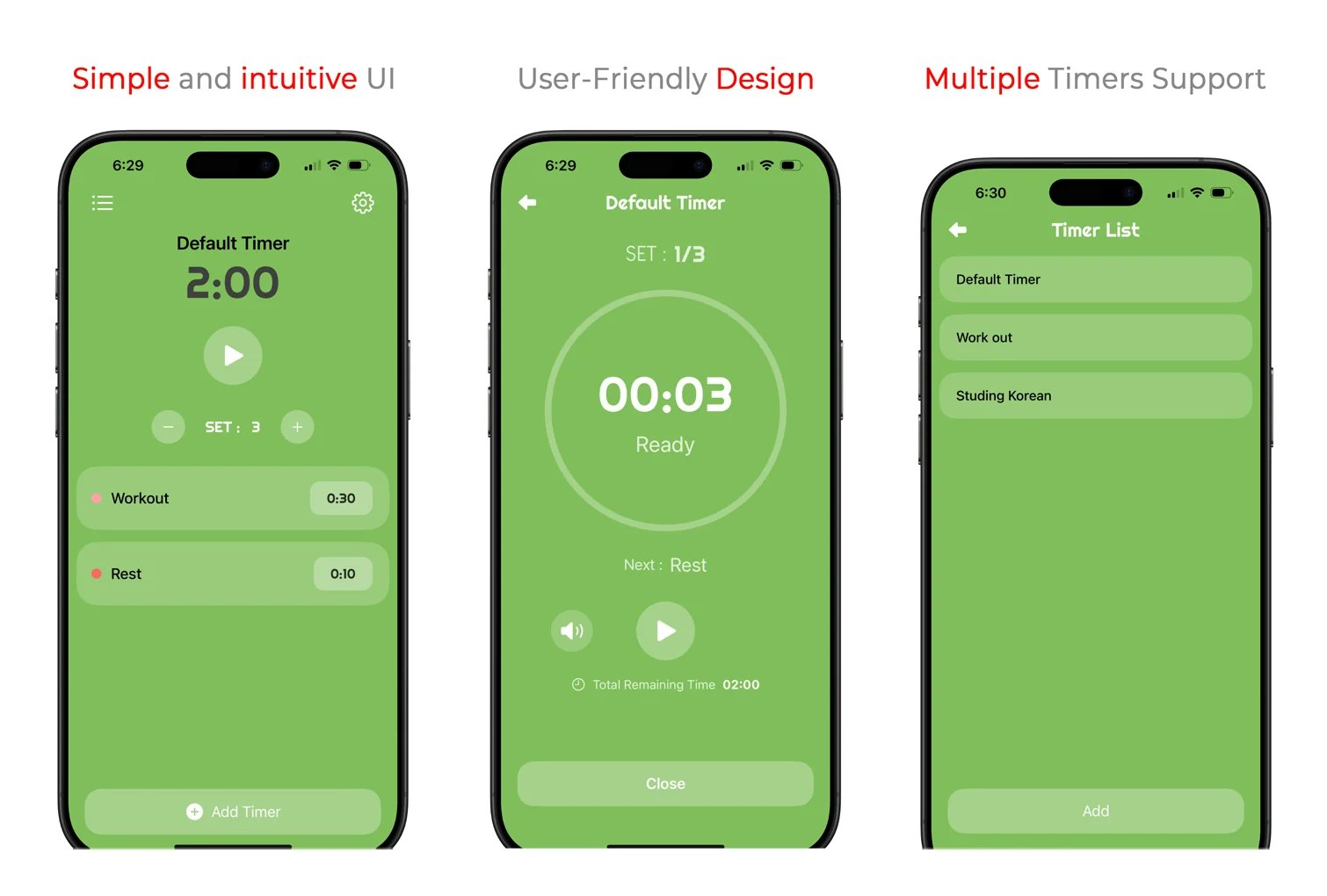 Interval Time - Main product screenshot demonstrating key features and user interface