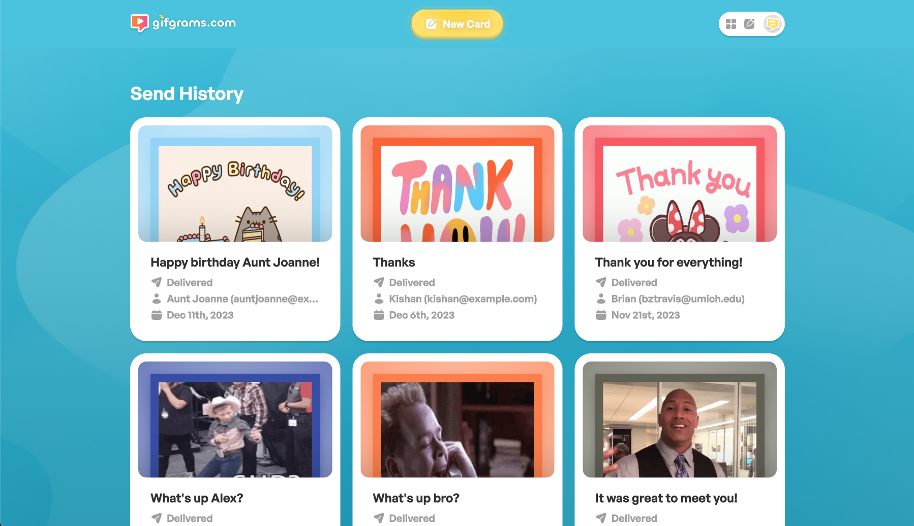 Media Gifgrams - E-kad moden: Hanya gunakan GIF! 6