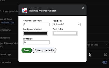 Tailwind CSS Viewport Sizer gallery image