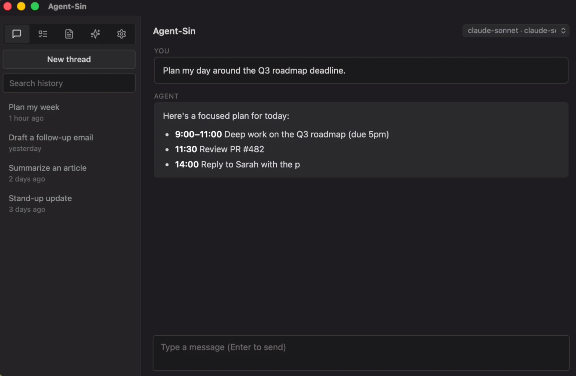 Agent-Sin screenshot 2