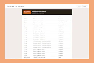 CA Divorce Disclosures Workbook gallery image