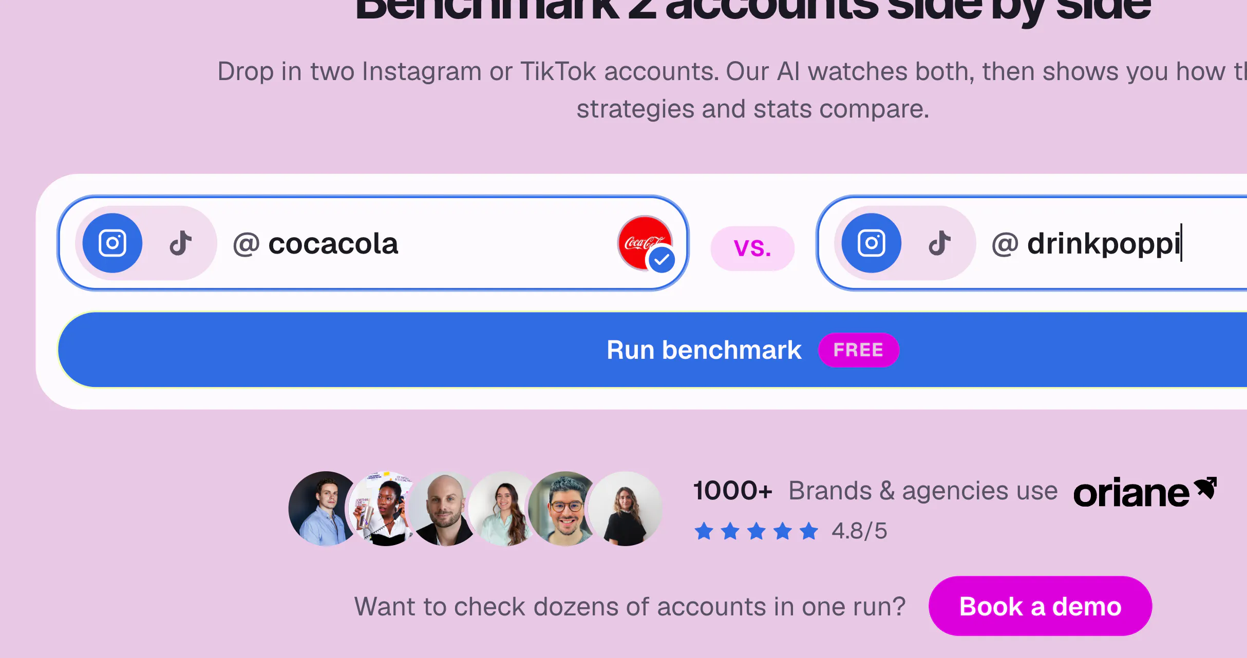 Account Benchmark screenshot 2