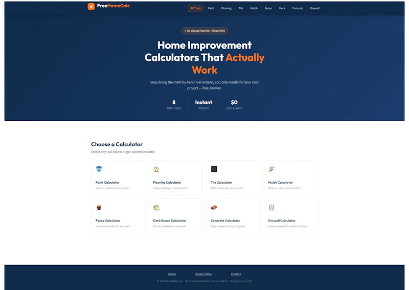 FreeHomeCalc screenshot 1