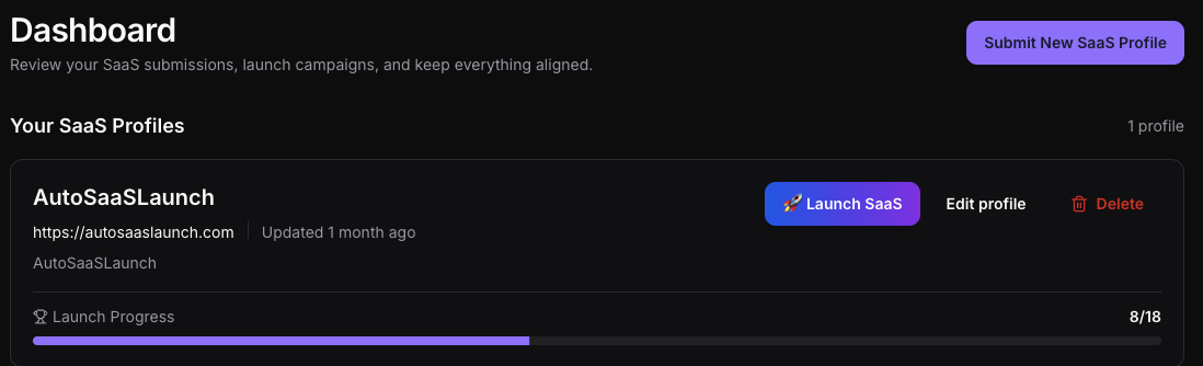 AutoSaaSLaunch gallery image
