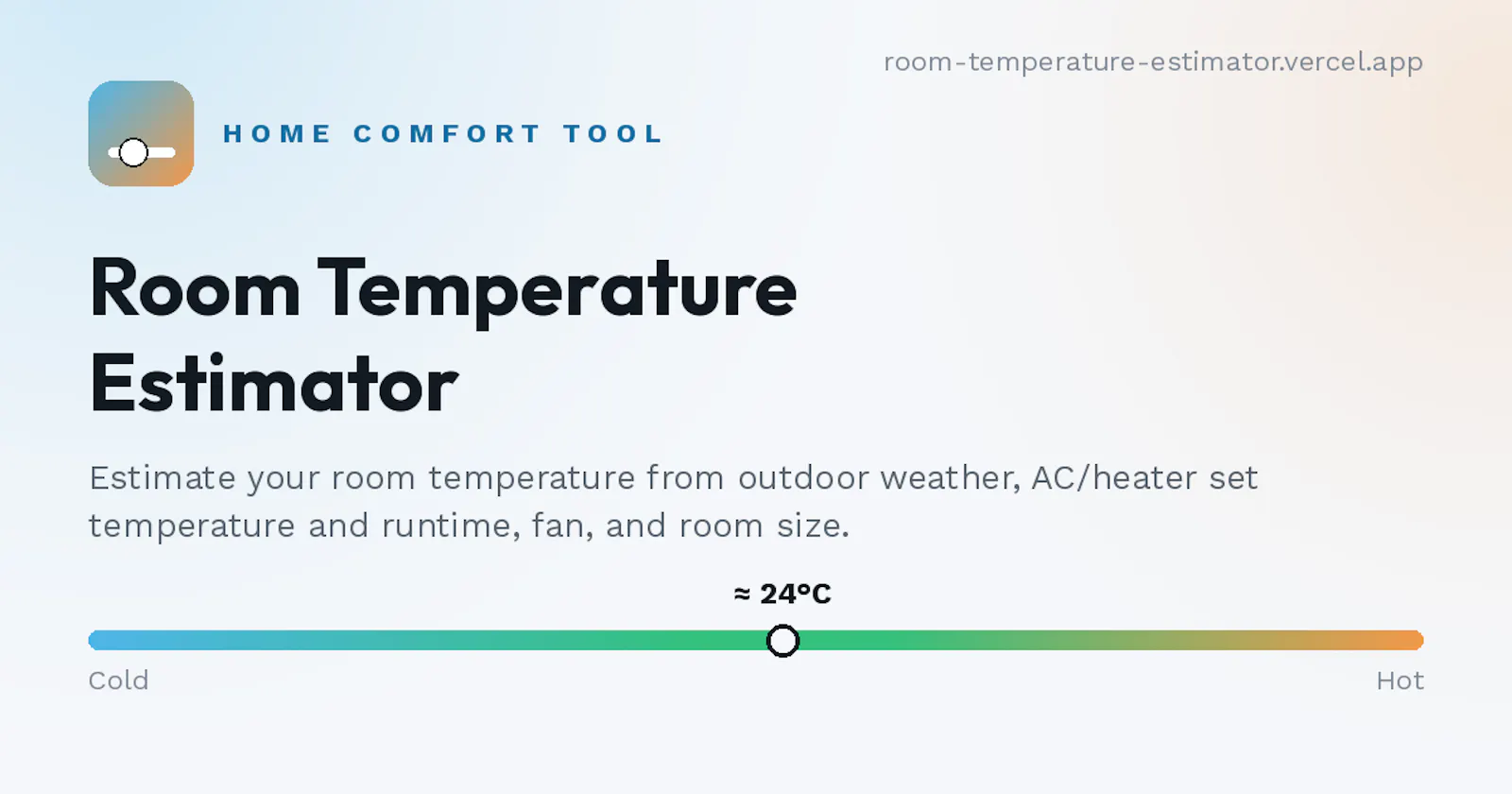 Room Temperature Calculator screenshot 1