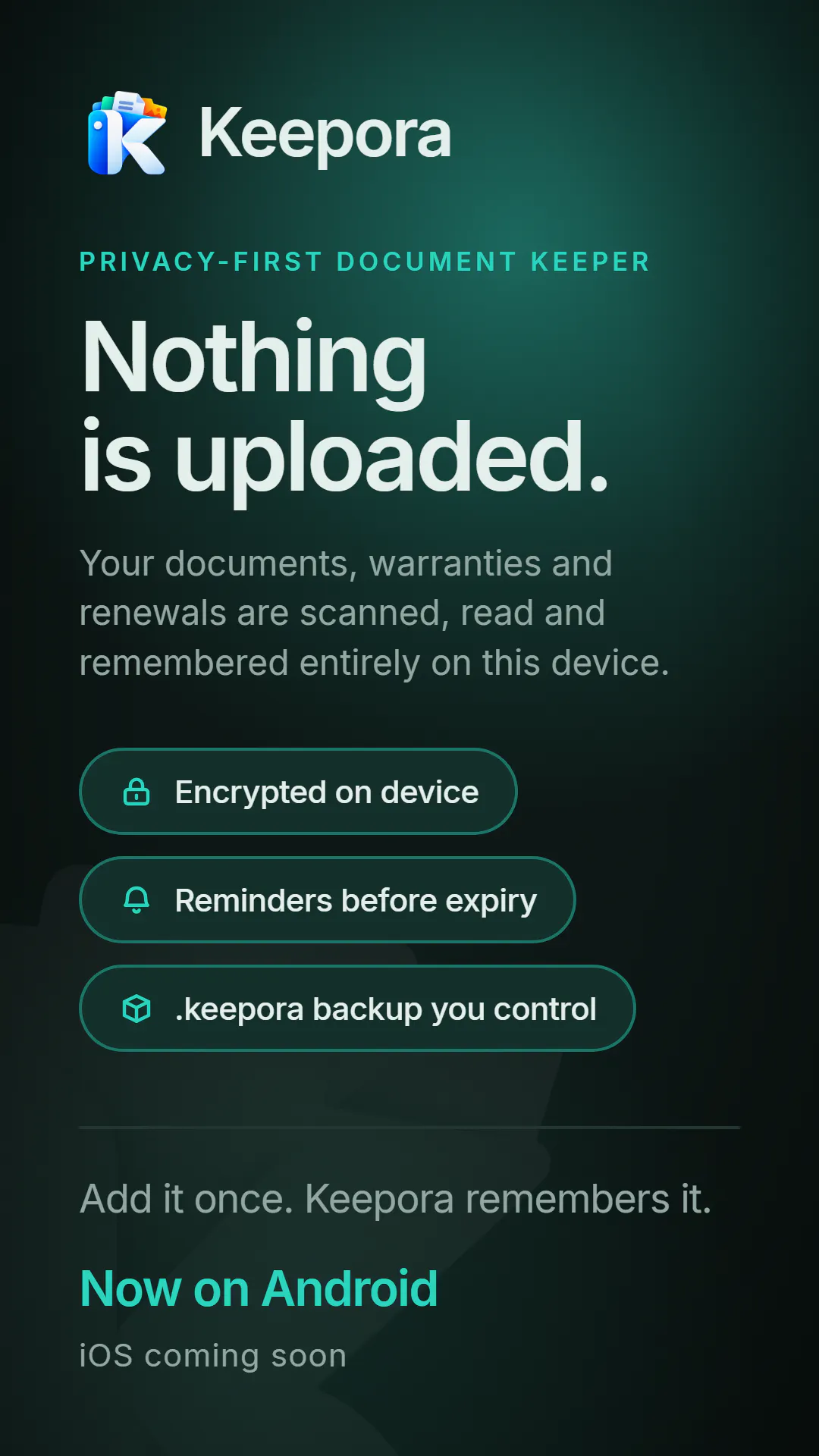 Keepora: Private Organizer gallery image