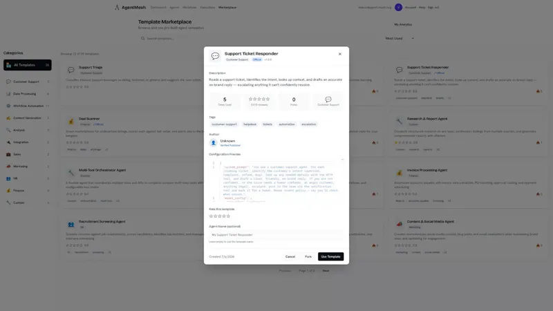 AgentMesh screenshot 1 (video preview)