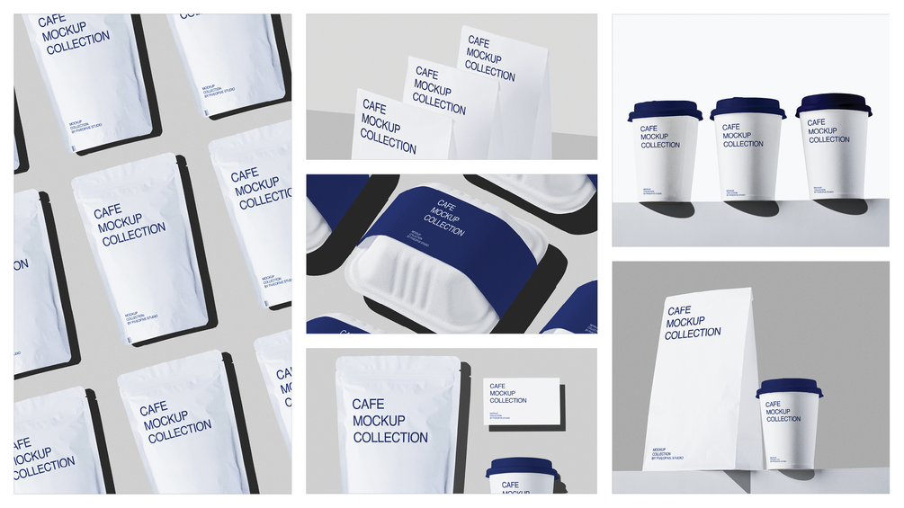 Cafe Ambalaj Mockups Vol.1 paket medya 1