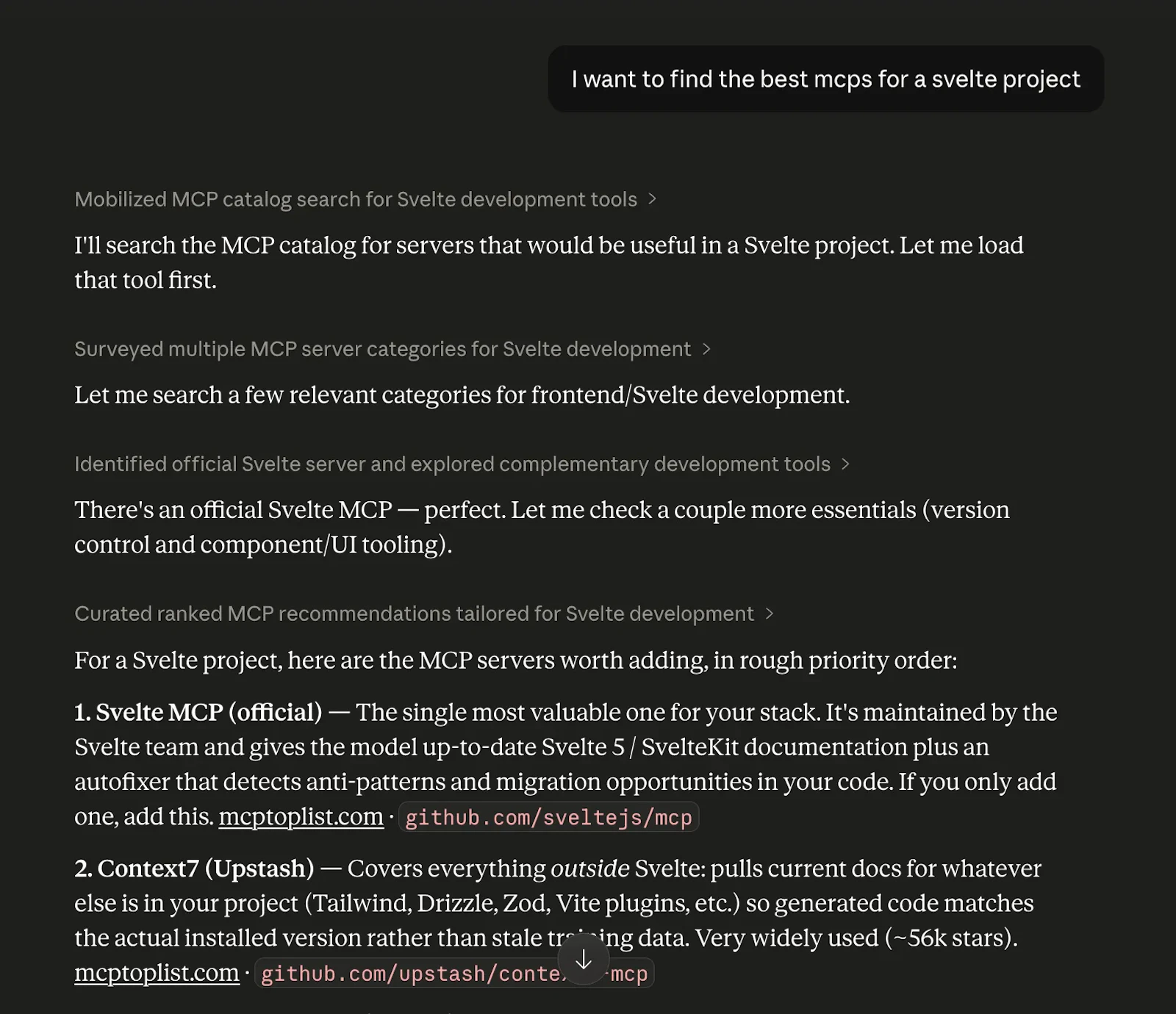 MCP Toplist MCP screenshot 1
