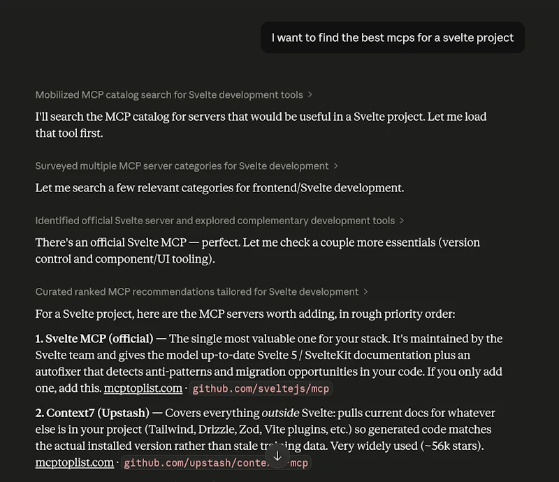 MCP Toplist MCP screenshot 1