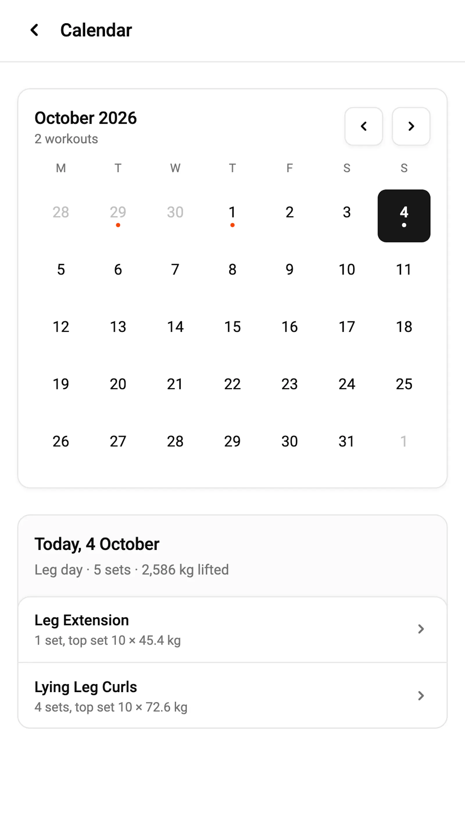 Simple Workout Log screenshot 7