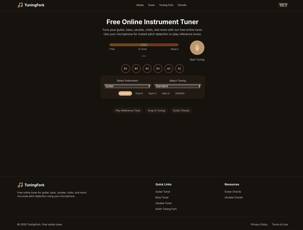 TuningFork - Main product screenshot demonstrating key features and user interface