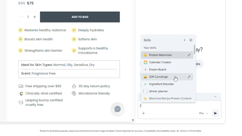 Google Chrome Skills screenshot 3