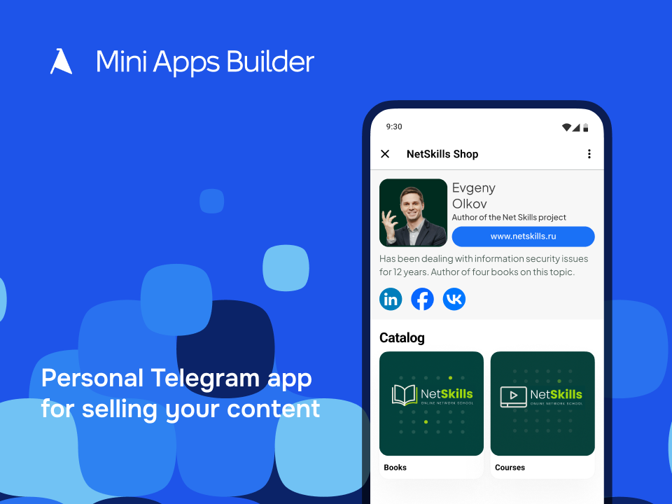 Mini Apps Builder - Main product screenshot demonstrating key features and user interface