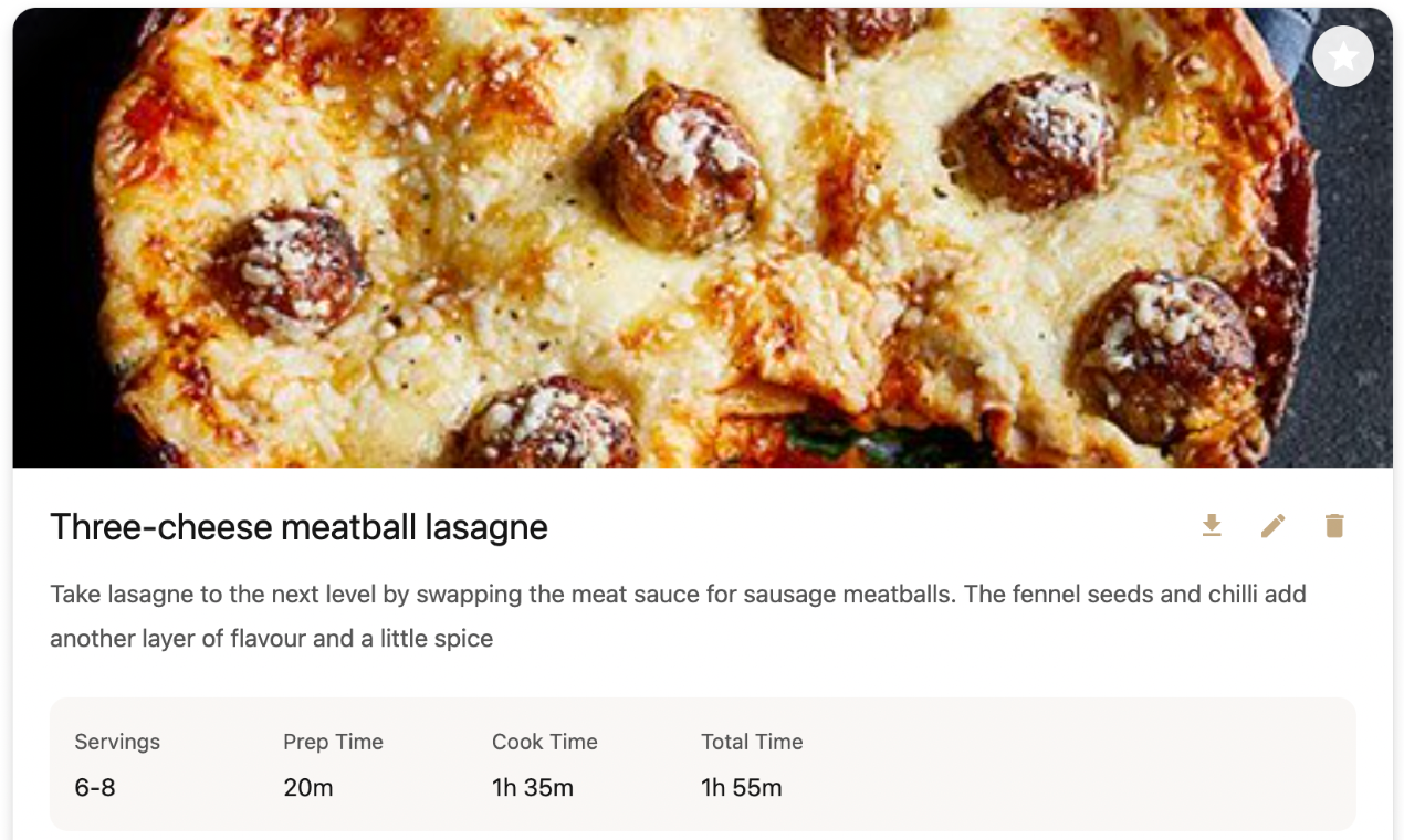 Recipe Shelf gallery image