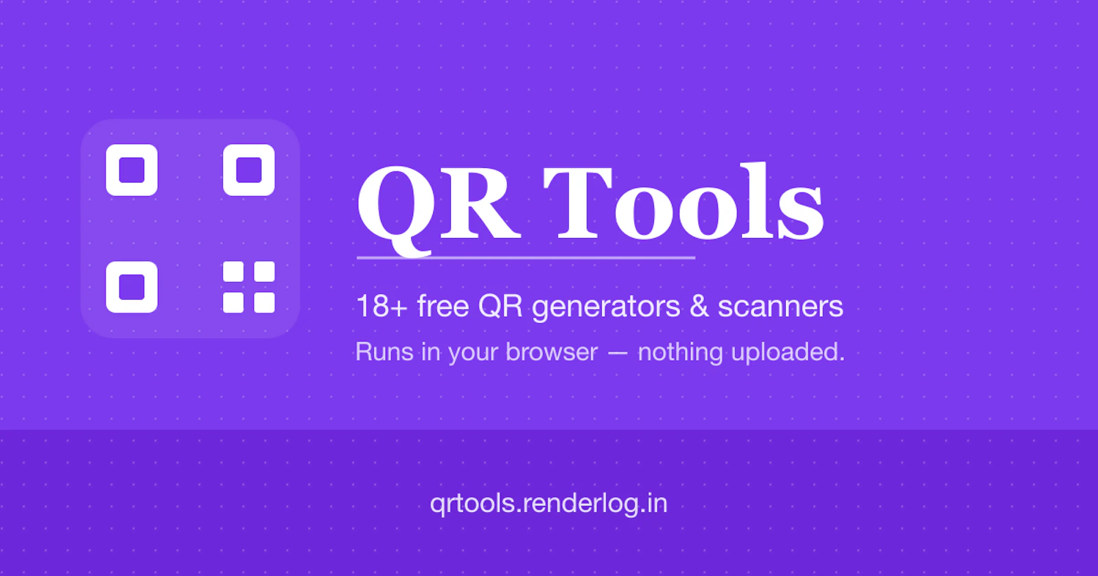QR Tools by Renderlog screenshot 1