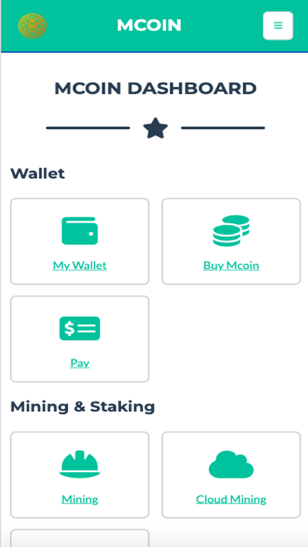 Mcoin - M moneta futura della criptovaluta media 1