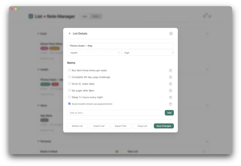 Lists & Notes screenshot 4