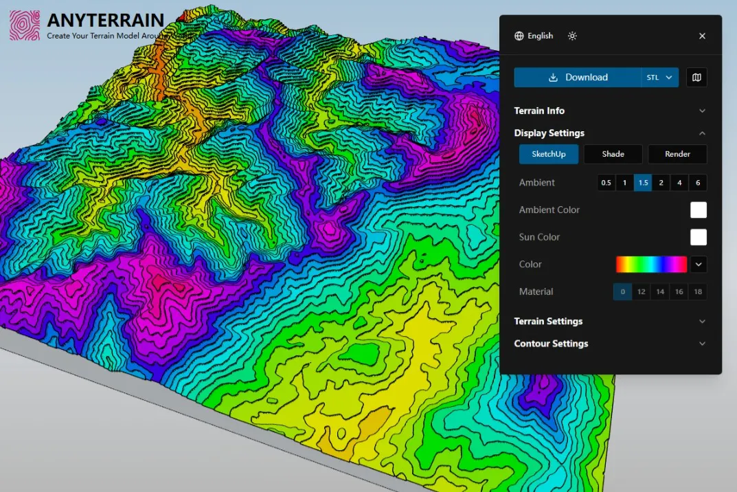 AnyTerrain · RealWorld 3D Terain Creator gallery image