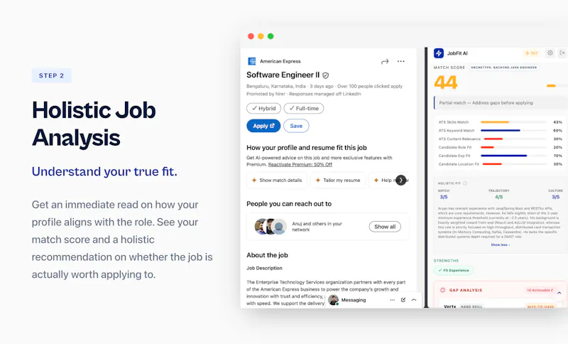 JobFit AI - Resume Tailoring & Scoring screenshot 3