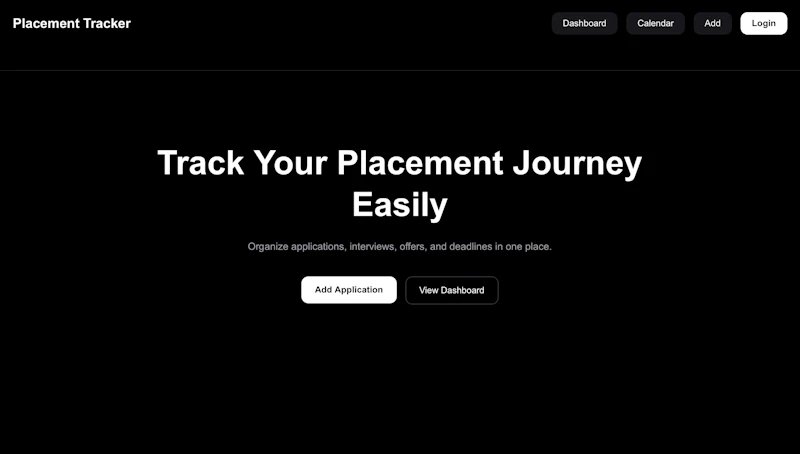Placement Tracker screenshot 2