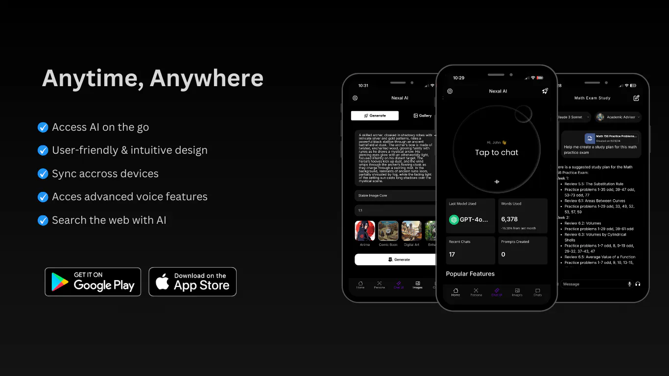 Nexal AI - All in One AI Platform gallery image
