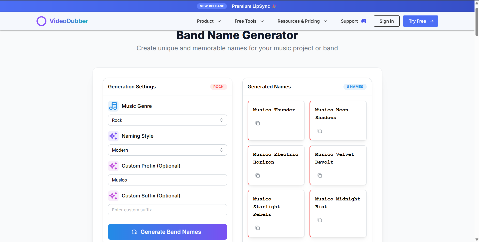 Band Name Generator gallery image
