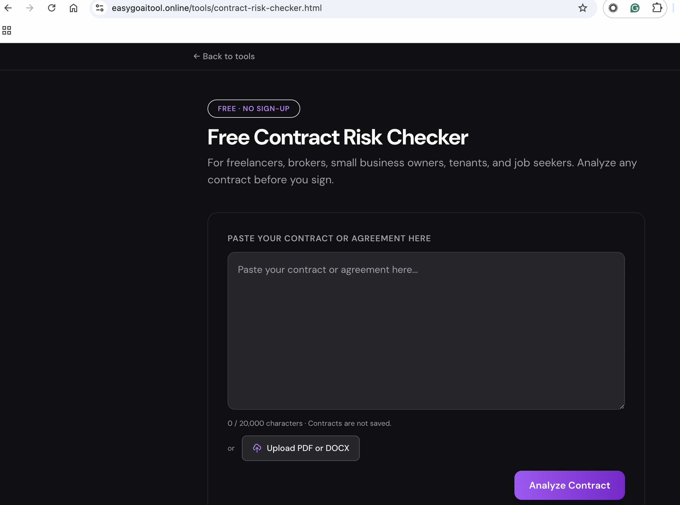 EasyGoAI Tools - Screenshot 3 showing product features and functionality
