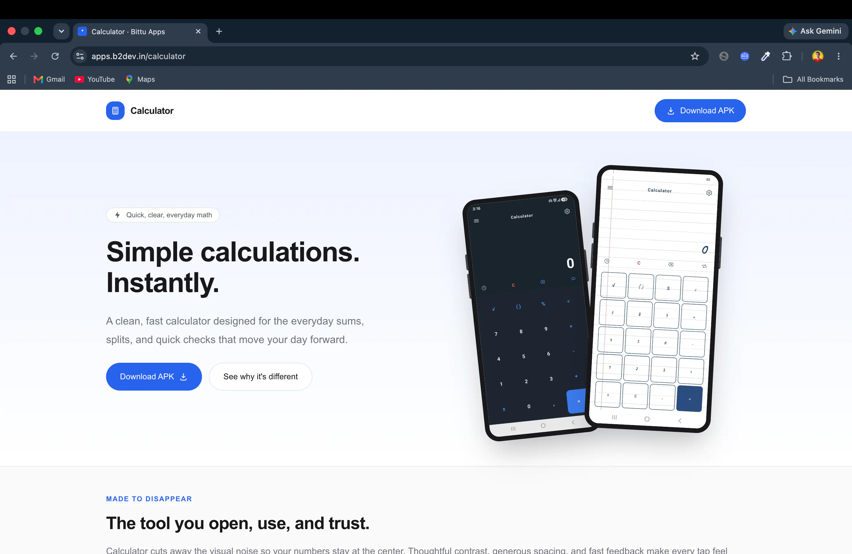 Calculator screenshot