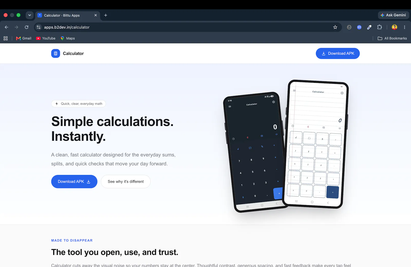 Calculator screenshot 1