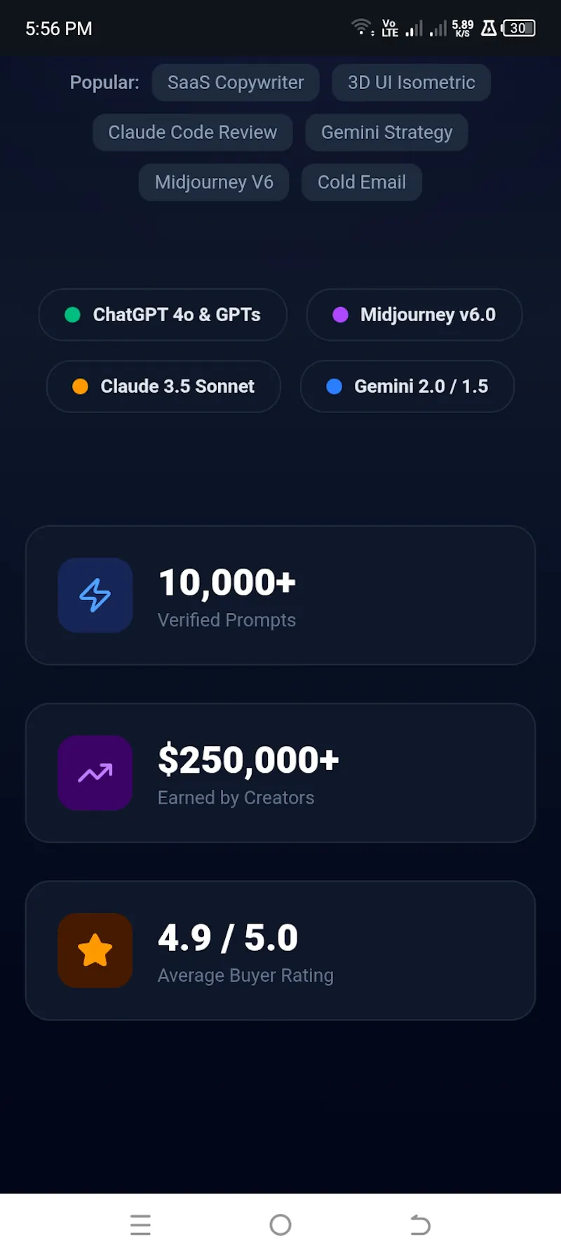 Promptlyx  screenshot 2