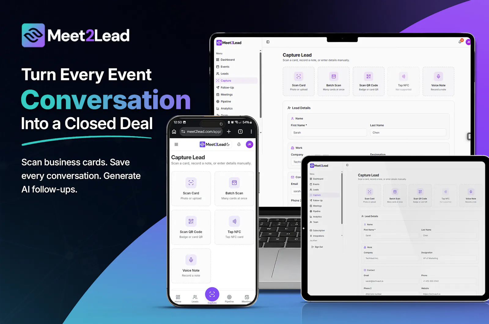 Meet2Lead screenshot 2
