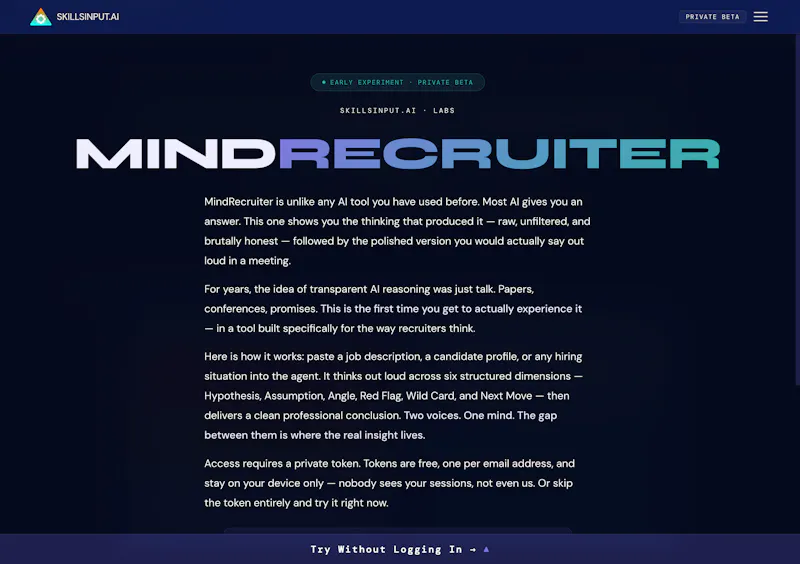 MindRecruiter AI Agent screenshot 2