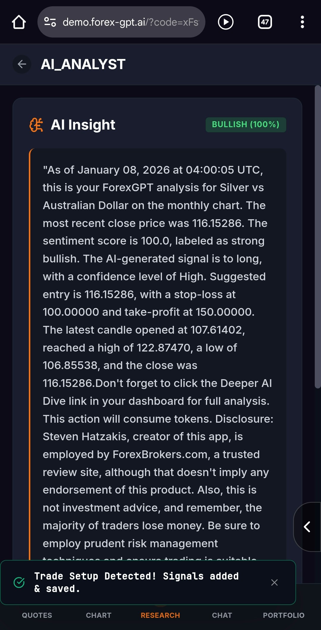 ForexGPT® Voice/Chat controlled trading gallery image