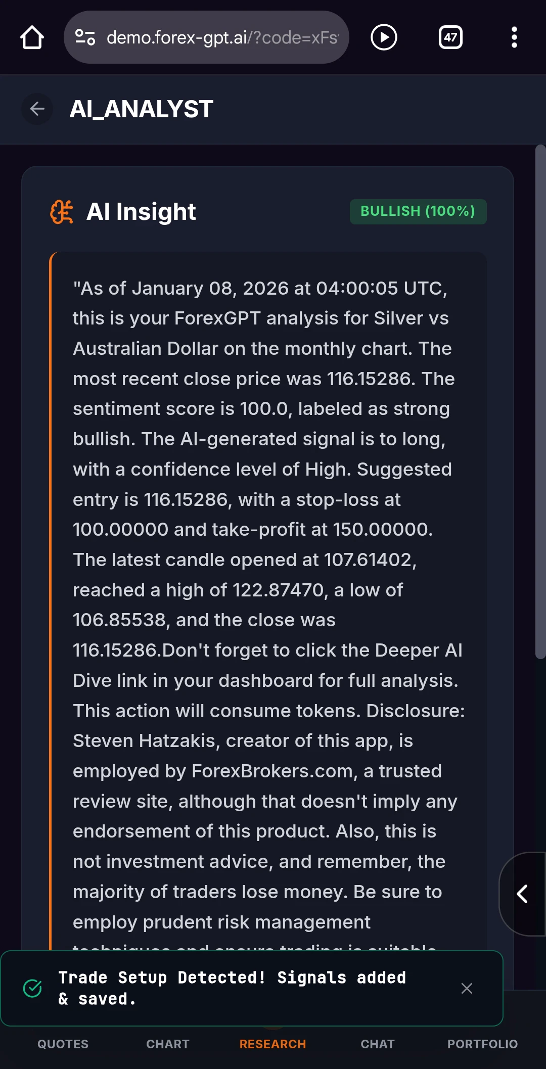 ForexGPT® Voice/Chat controlled trading screenshot 12