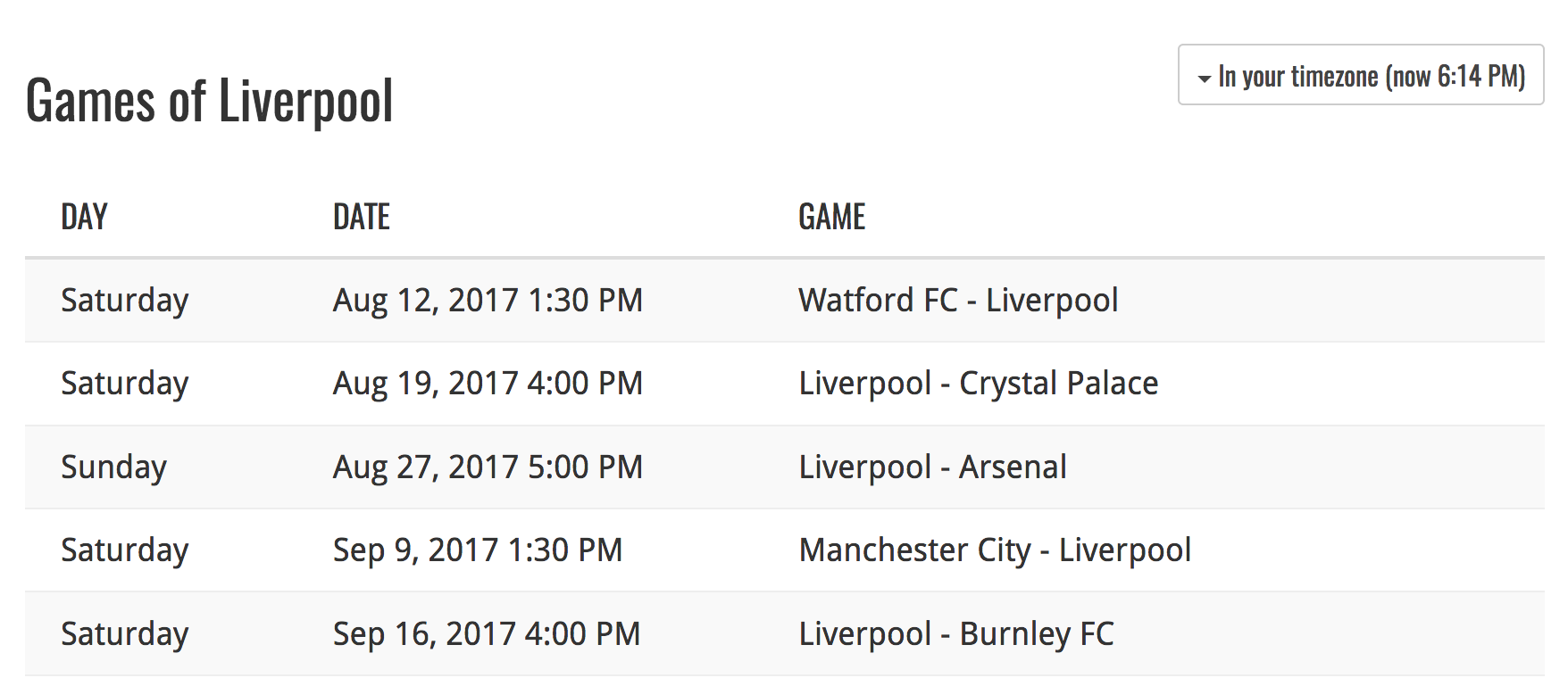 Fixtur.es gallery image