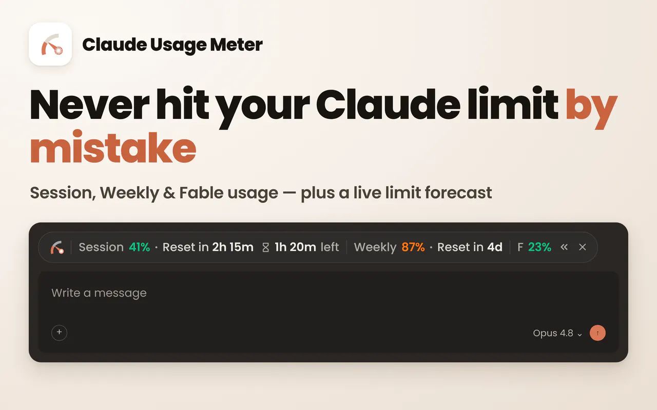 Claude Usage Meter gallery image