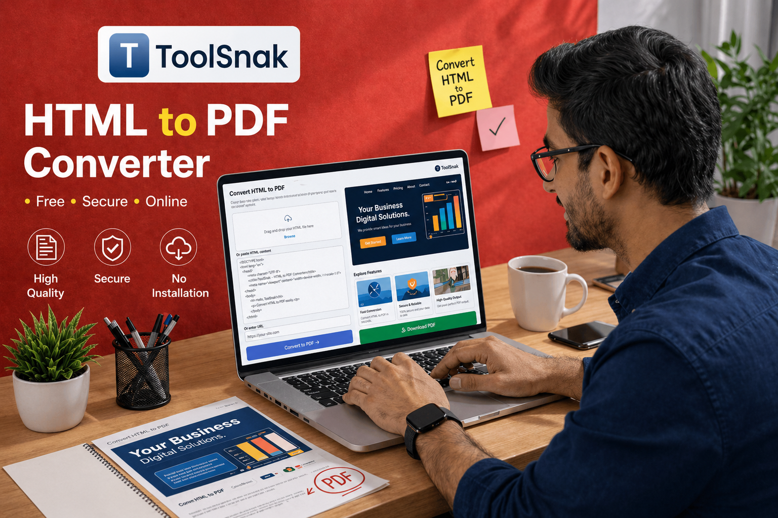 ToolSnak – HTML to PDF Converter gallery image