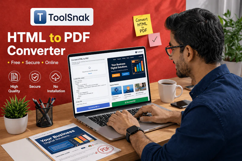 ToolSnak – HTML to PDF Converter screenshot 1