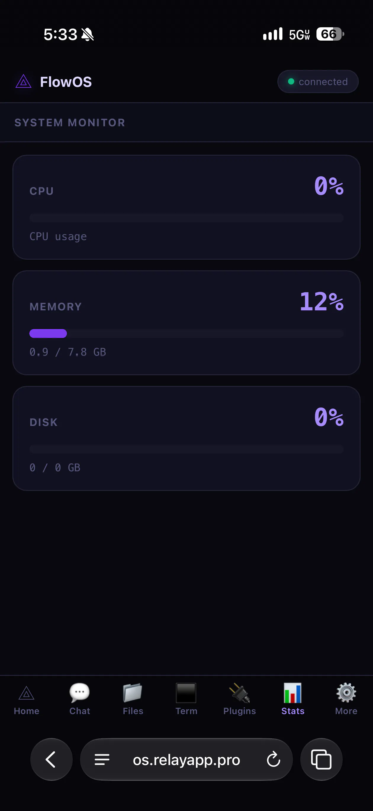 Project Aquarius — FlowOS Desktop gallery image