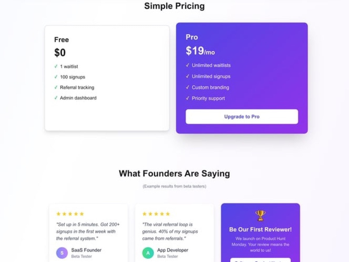 WaitlistKit - Screenshot 4 showing product features and functionality