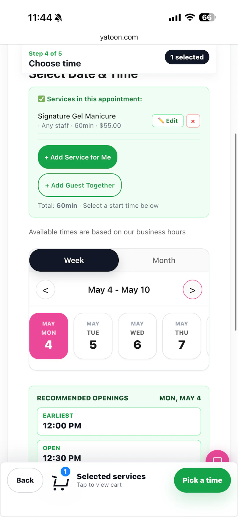 Yatoon Booking for Salons & Spas screenshot 13