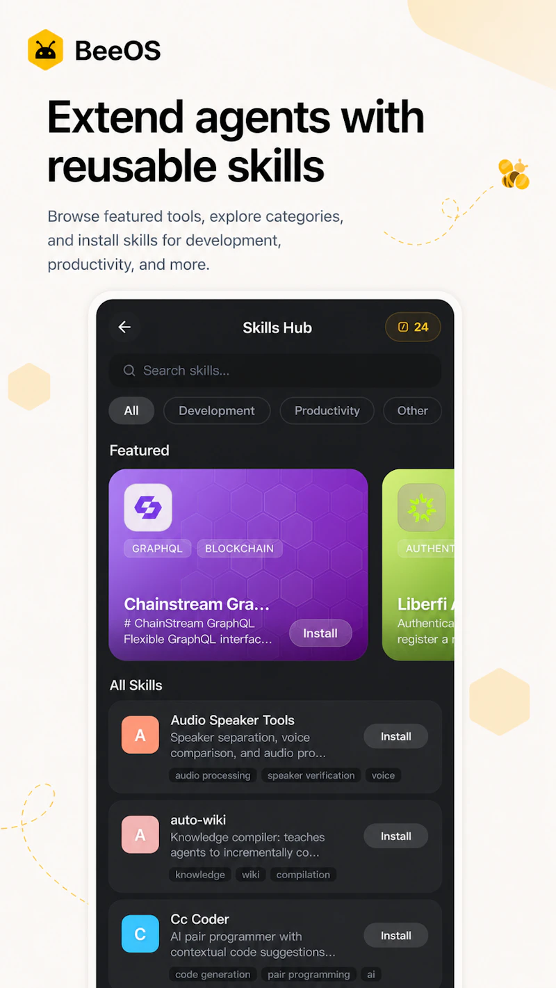 BeeOS -  AI Agent Runtime+ screenshot 2