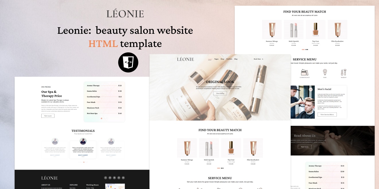 Leonie: Beauty Salon... logo